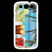 Coque Samsung Galaxy S3 Cocktail sur la plage