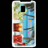 Coque LG P990 Cocktail sur la plage