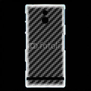 Coque Sony Xperia P Fibres de carbone