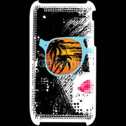 Coque iPhone 3G / 3GS Femme à lunette