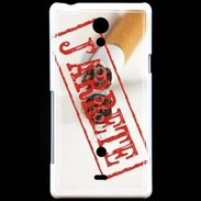 Coque Sony Xperia T J'arrête de fumer
