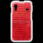 Coque Samsung ACE S5830 Effet crocodile rouge