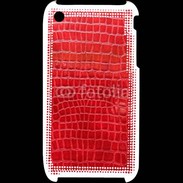 Coque iPhone 3G / 3GS Effet crocodile rouge