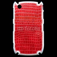 Coque Black Berry 8520 Effet crocodile rouge