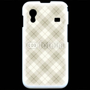 Coque Samsung ACE S5830 Effet écossais beige clair