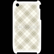 Coque iPhone 3G / 3GS Effet écossais beige clair