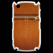 Coque Black Berry 8520 Effet cuir avec zippe