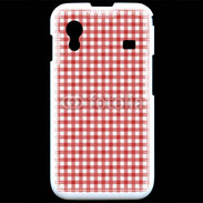 Coque Samsung ACE S5830 Effet vichy rouge et blanc