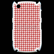 Coque Black Berry 8520 Effet vichy rouge et blanc