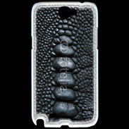Coque Samsung Galaxy Note 2 Effet crocodile noir