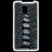 Coque LG P990 Effet crocodile noir