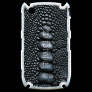 Coque Black Berry 8520 Effet crocodile noir