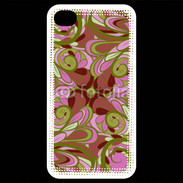 Coque iPhone 4 / iPhone 4S Ensemble floral Vert et rose