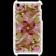 Coque iPhone 3G / 3GS Ensemble floral Vert et rose
