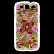 Coque Samsung Galaxy S3 Ensemble floral Vert et rose