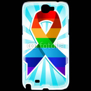 Coque Samsung Galaxy Note 2 Rainbow Pride Ribbon