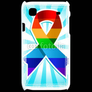Coque Samsung Galaxy S Rainbow Pride Ribbon
