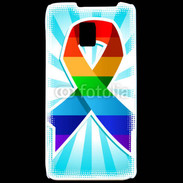 Coque LG P990 Rainbow Pride Ribbon