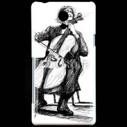 Coque Sony Xperia T Violonceliste