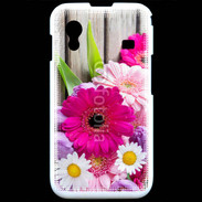 Coque Samsung ACE S5830 Bouquet de fleur sur bois