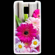 Coque LG P990 Bouquet de fleur sur bois