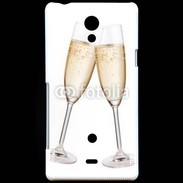 Coque Sony Xperia T Coupes de Champagne