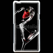 Coque Sony Xperia T Cocktail de fraise