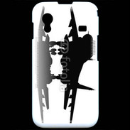 Coque Samsung ACE S5830 Silhouette avion de chasse
