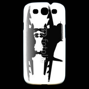 Coque Samsung Galaxy S3 Silhouette avion de chasse