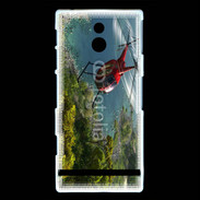 Coque Sony Xperia P Hélicoptère R44