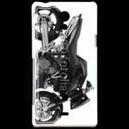 Coque Sony Xperia T Tuning moto noire