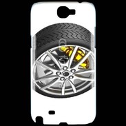 Coque Samsung Galaxy Note 2 Pneu complet étrier jaune