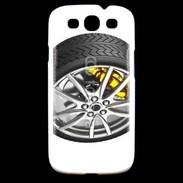 Coque Samsung Galaxy S3 Pneu complet étrier jaune