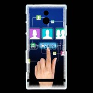 Coque Sony Xperia P Réseau social