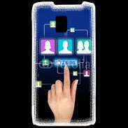Coque LG P990 Réseau social