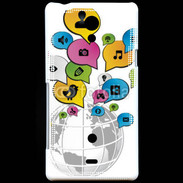 Coque Sony Xperia T Réseau social 2
