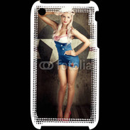Coque iPhone 3G / 3GS Femme mode militaire US