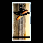 Coque Sony Xperia P Surf soleil couchant