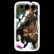 Coque Samsung Galaxy S3 Saut d'obstacle Equitation