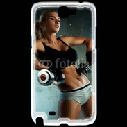 Coque Samsung Galaxy Note 2 Musculation féminine