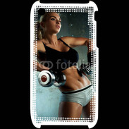 Coque iPhone 3G / 3GS Musculation féminine