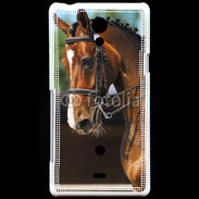 Coque Sony Xperia T Dressage cheval 1