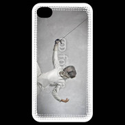 Coque iPhone 4 / iPhone 4S Escrime noir et blanc