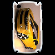 Coque Black Berry 8520 Belle voiture jaune et noire