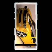 Coque Sony Xperia P Belle voiture jaune et noire
