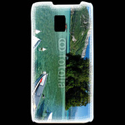 Coque LG P990 Barques sur le lac d'Annecy