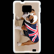 Coque Samsung Galaxy S2 Bulldog anglais en tenue