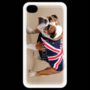 Coque iPhone 4 / iPhone 4S Bulldog anglais en tenue