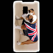 Coque LG P990 Bulldog anglais en tenue
