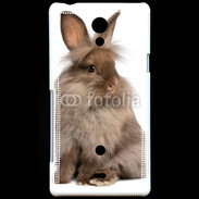 Coque Sony Xperia T Lapin marron